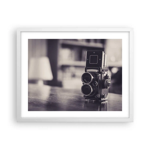 Affisch i vit ram - Ett gammalt fotografis magi - 50x40 cm