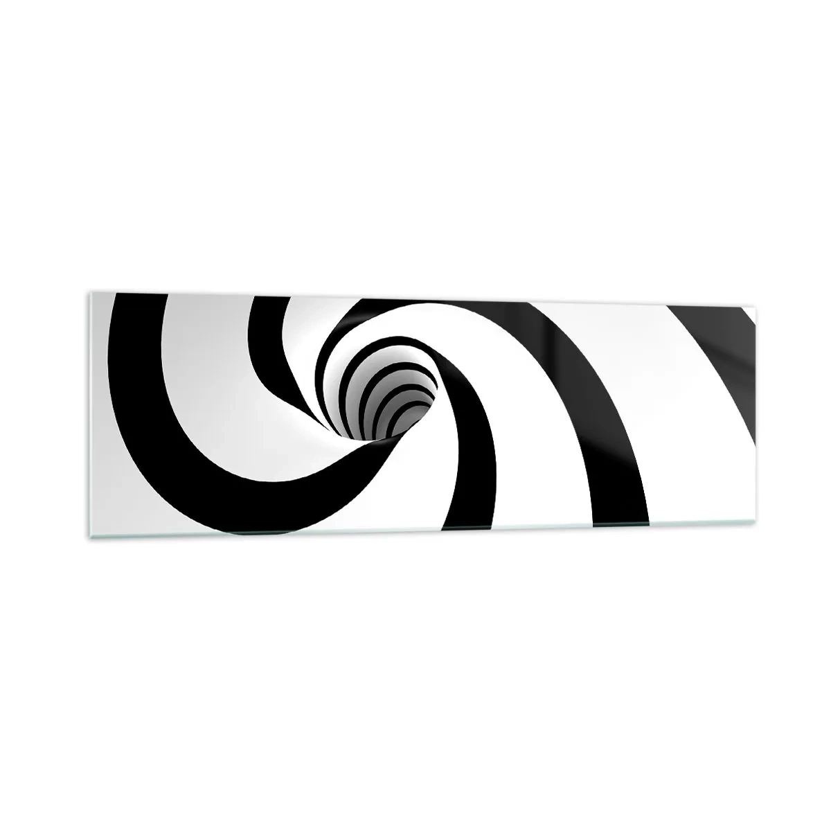 Glastavla - Bild på glas - Underkasta sig virveln? - 160x50 cm