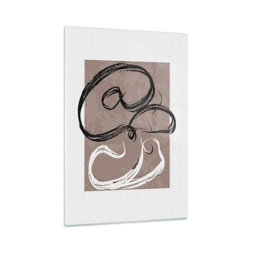 Glastavla - Bild på glas - Komposition - sökande efter fullständighet - 70x100 cm