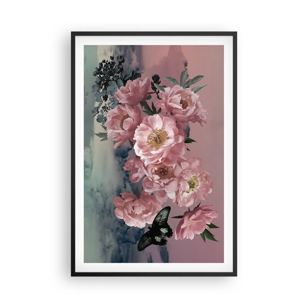 Affisch i svart ram - Romantikens höjdpunkt - 61x91 cm