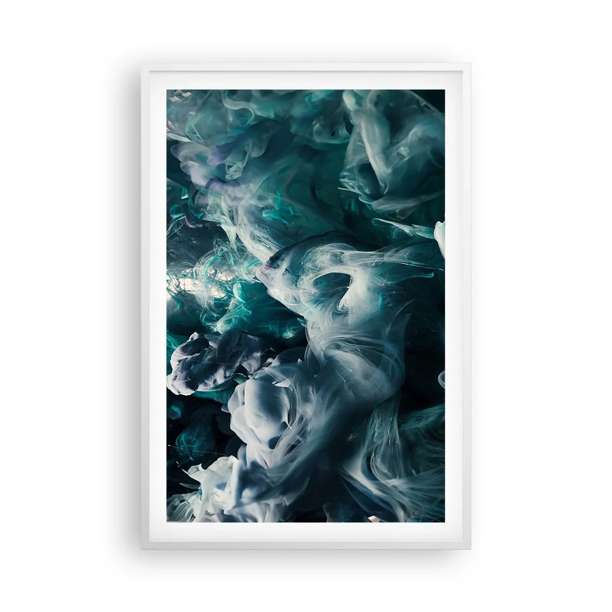 Affisch i vit ram - Färg i rörelse - 61x91 cm