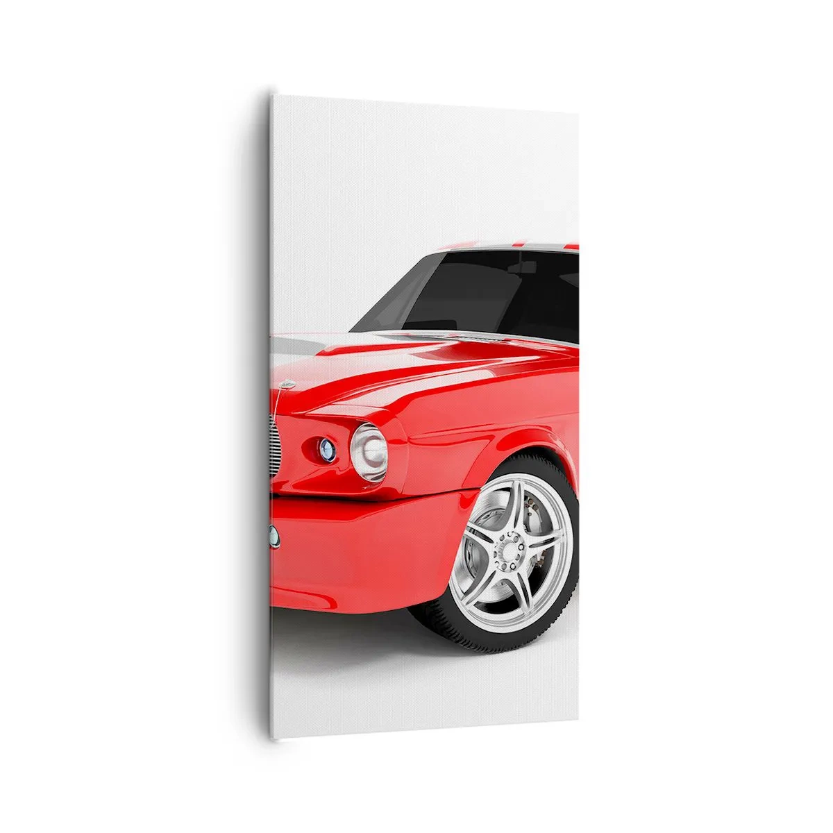 Canvastavla - Bild på duk - Mustang snabb som vinden - 65x120 cm