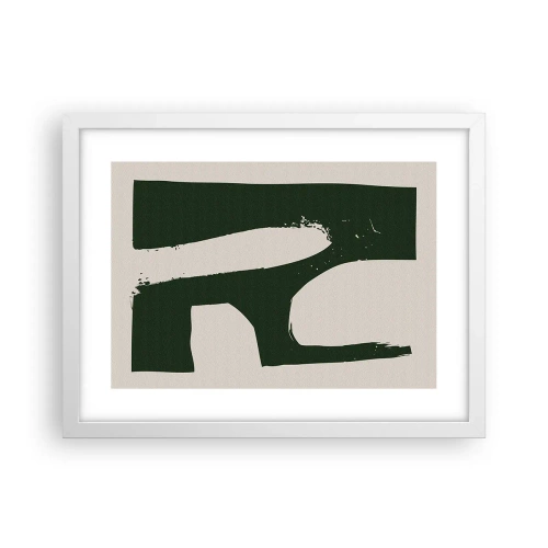 Affisch i vit ram - Vikar av vitt - 40x30 cm