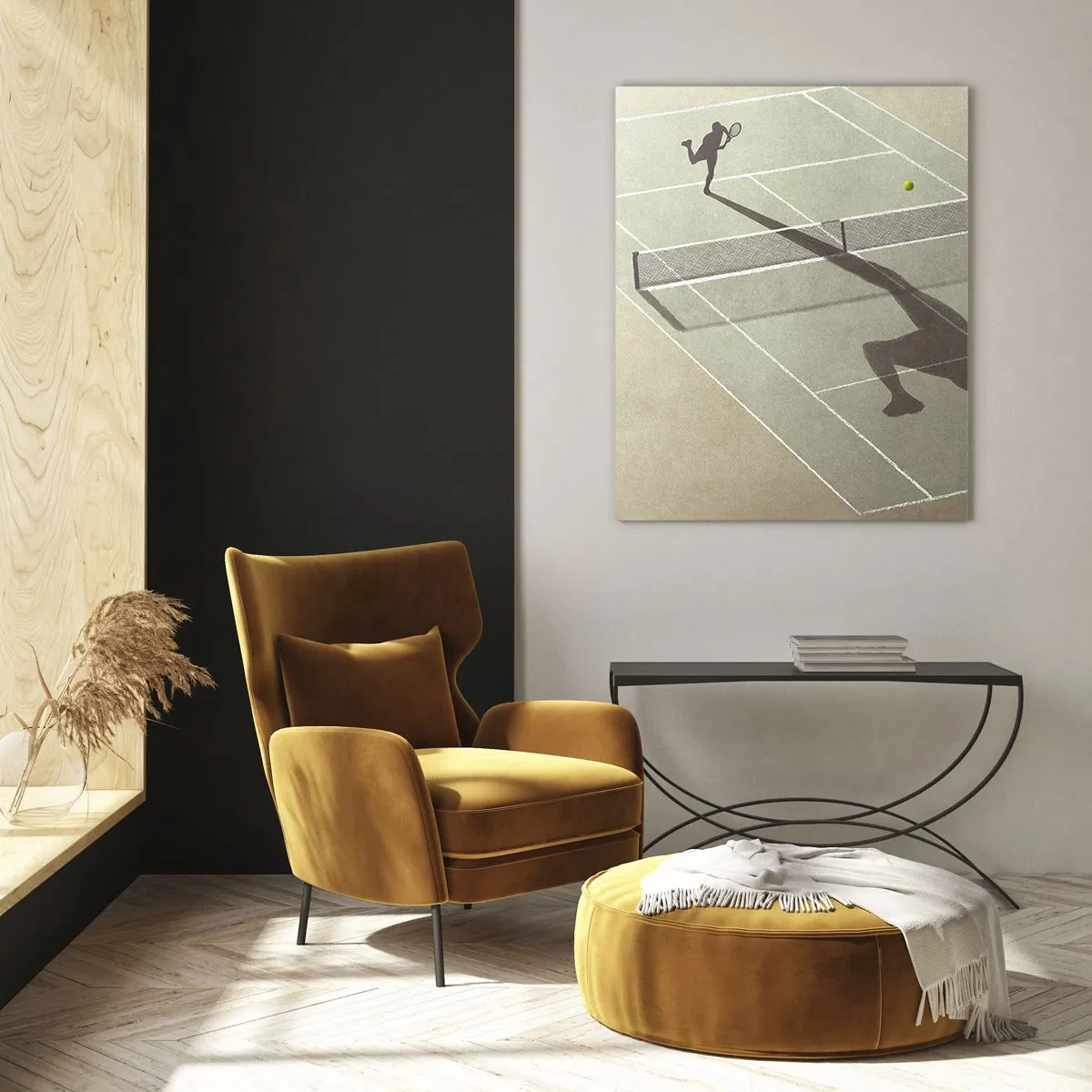 Glastavla - Bild på glas - Övervinna sig själv - 50x70 cm
