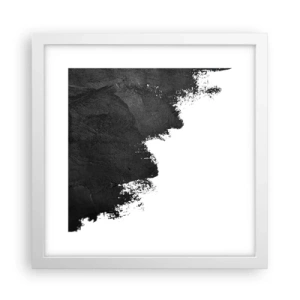 Affisch i vit ram - Element: jord - 30x30 cm