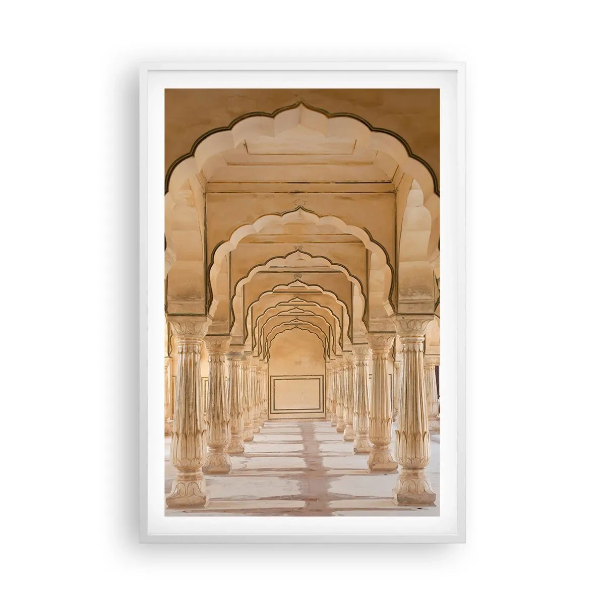 Affisch i vit ram - I maharajas palats - 61x91 cm