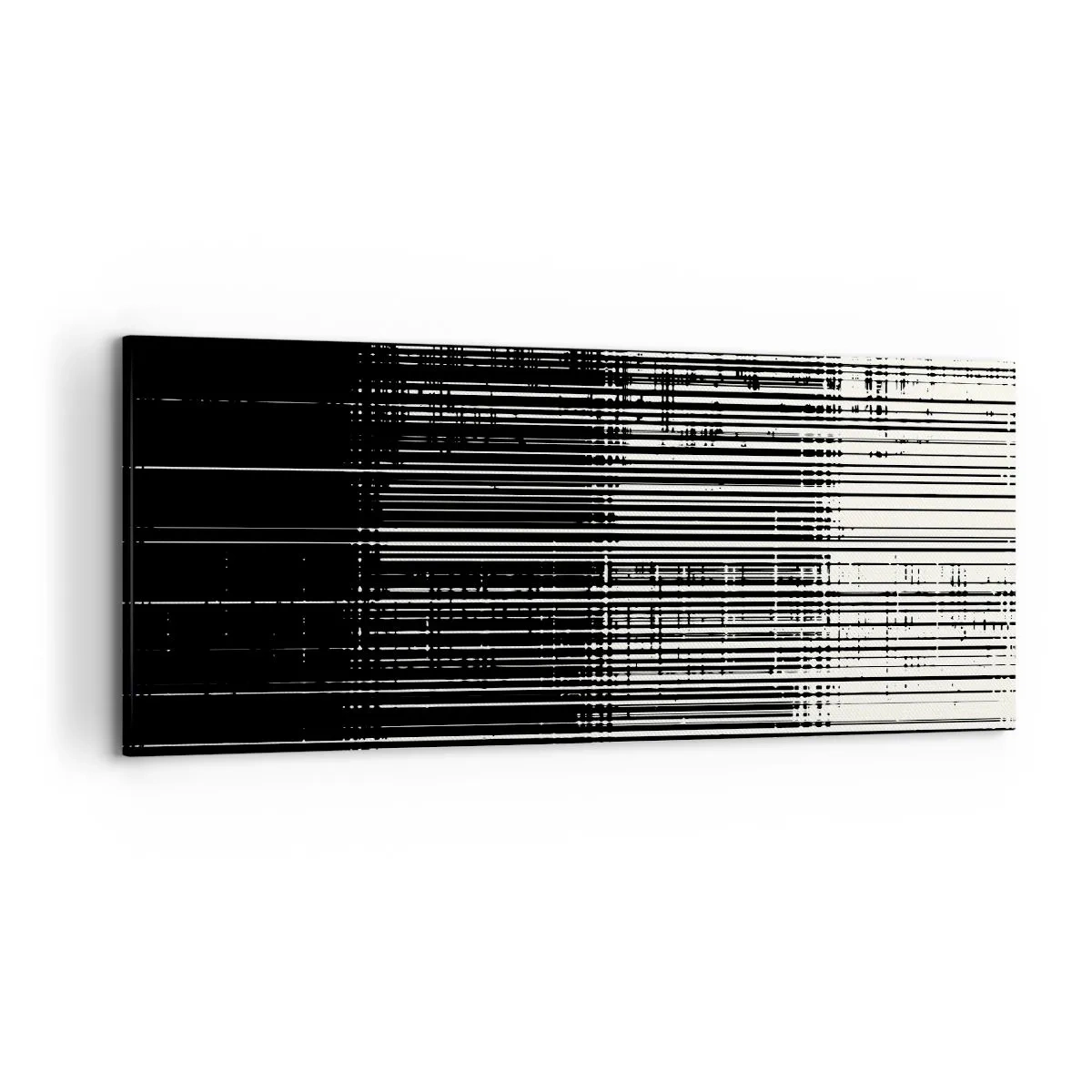 Canvastavla - Bild på duk - Vågor och vibrationer - 120x50 cm