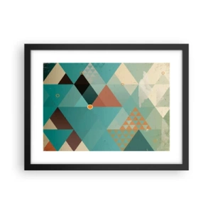 Affisch i svart ram - Mångfaldens enighet, enighetens mångfald - 40x30 cm