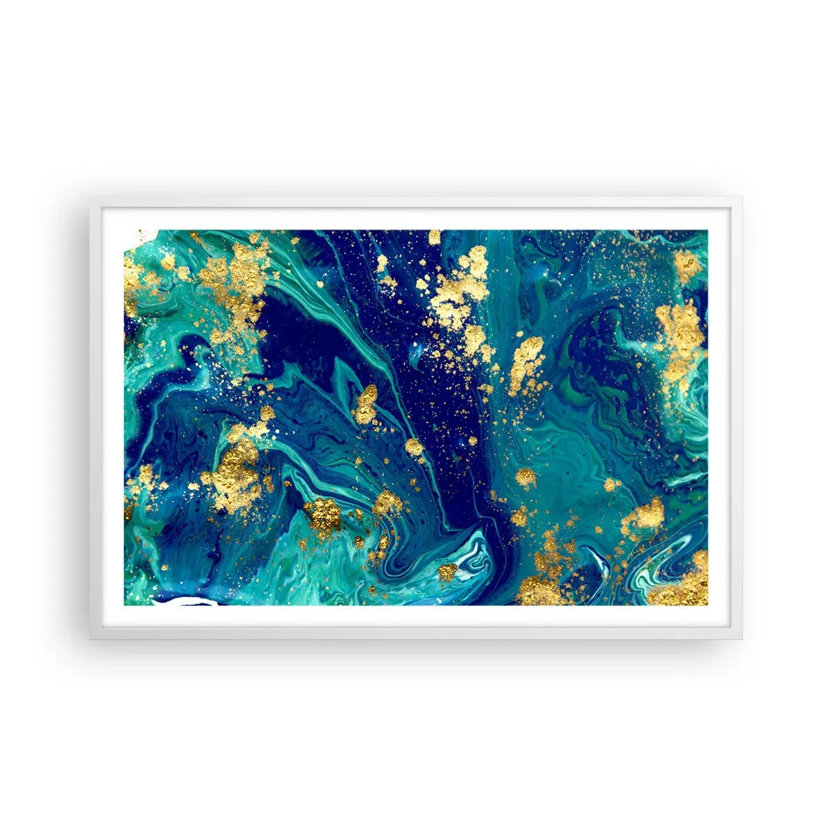 Affisch i vit ram - Solflingor  - 91x61 cm