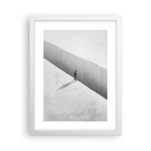 Affisch i vit ram - Tydligt mål - 30x40 cm