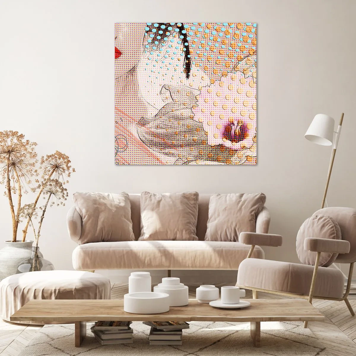 Canvastavla - Bild på duk - Serieheroin - 60x60 cm