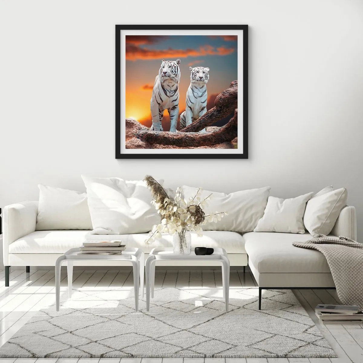 Affisch i svart ram - Helt som i Narnia - 40x40 cm