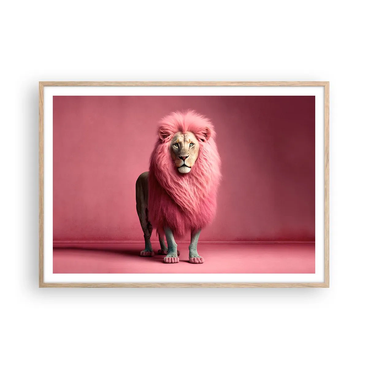 Affisch i ram av ljusek - Och du är inte längre rädd - 100x70 cm