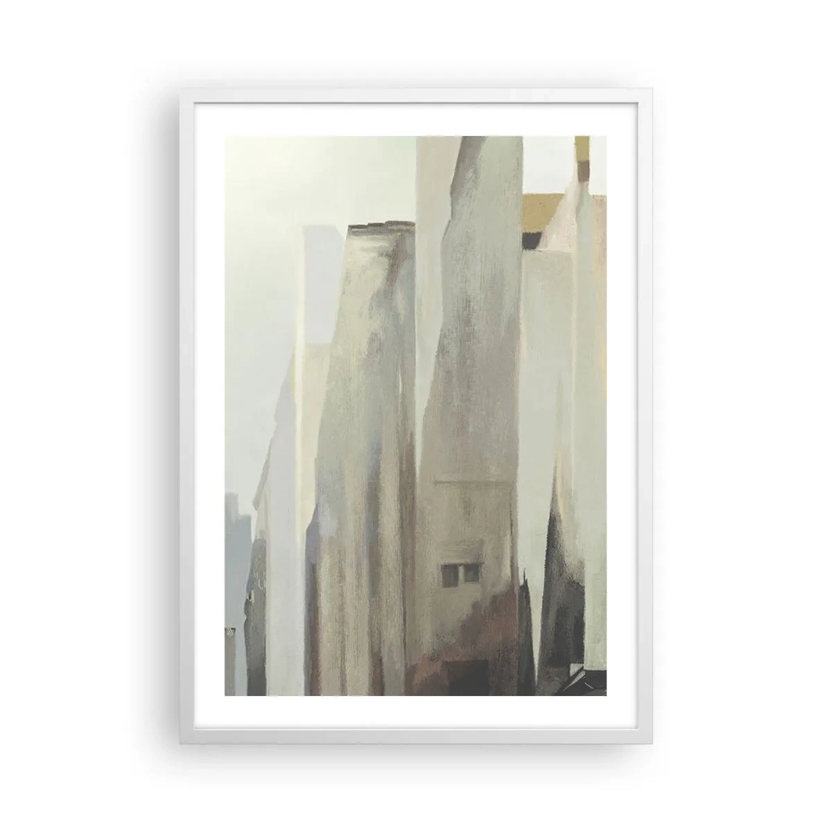 Affisch i vit ram - En dröm om staden - 50x70 cm