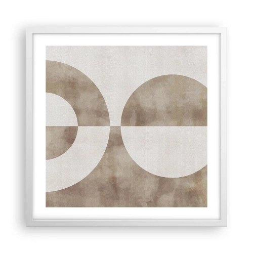Affisch i vit ram - Likheter och skillnader - 50x50 cm