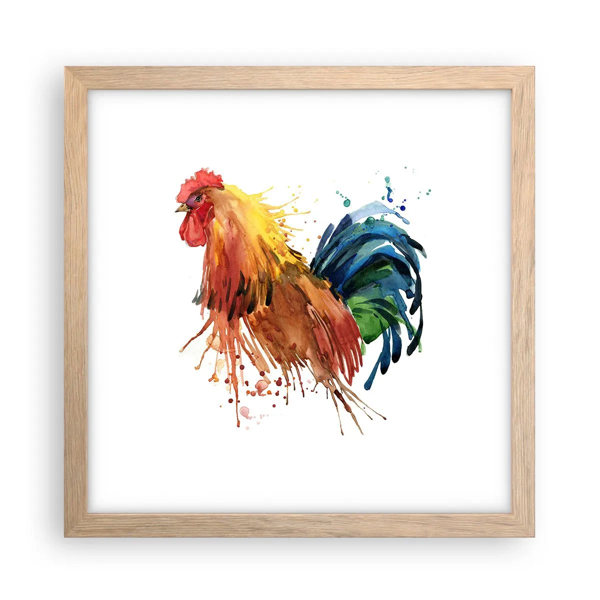 Affisch i ram av ljusek - Kungliga kläder, kunglig stolthet - 30x30 cm