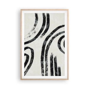 Affisch i ram av ljusek - Halvstoppad - 61x91 cm