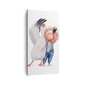 Canvastavla - Bild på duk - Stora resans plan - 65x120 cm