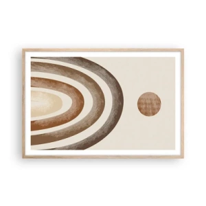 Affisch i ram av ljusek - I den avlägsna galaxen - 91x61 cm