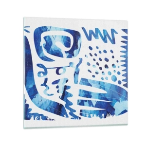 Glastavla - Bild på glas - Tillbaka till rötterna - 70x70 cm