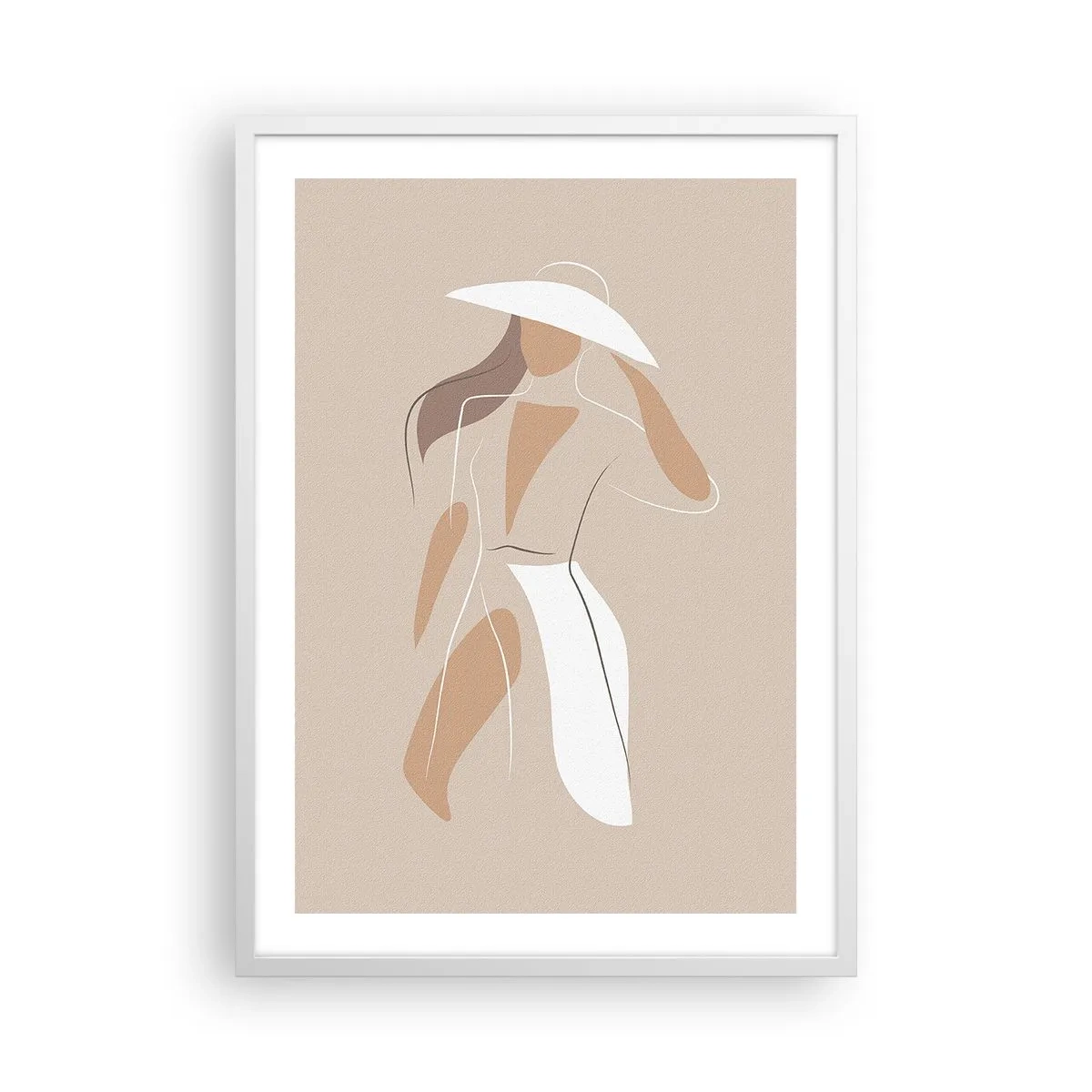 Affisch i vit ram - Mode är lek - 50x70 cm