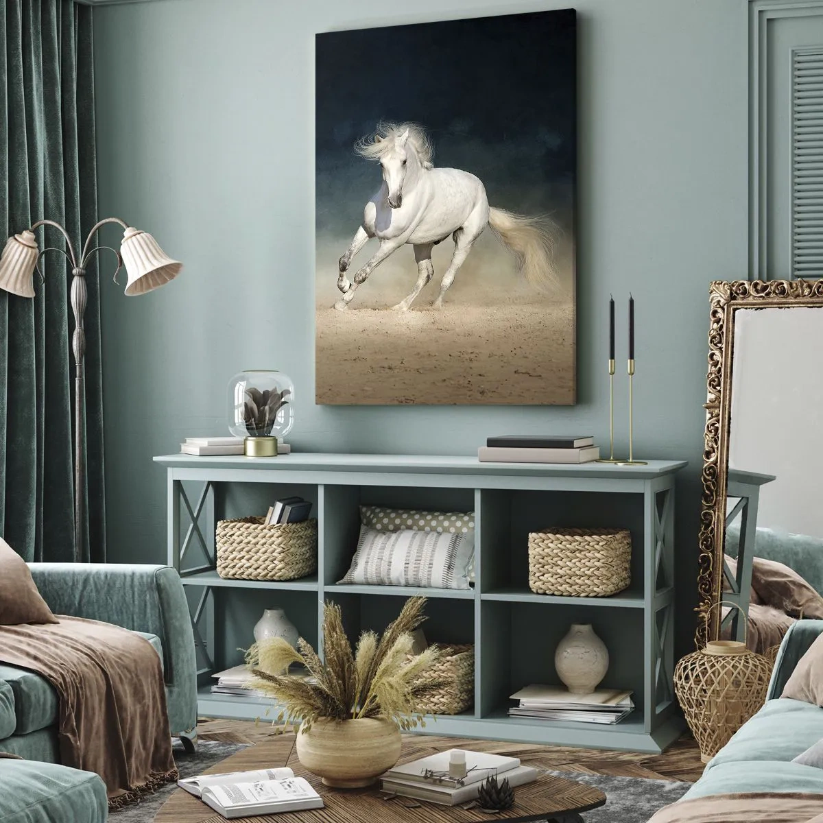 Canvastavla - Bild på duk - Frihet i ett rent tillstånd - 45x80 cm