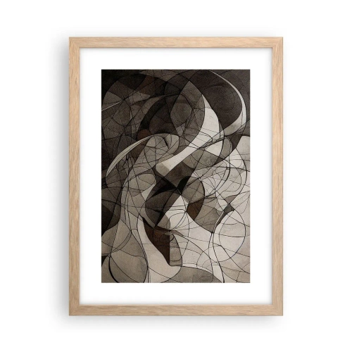 Affisch i ram av ljusek - Cirkulation av jordens färger - 30x40 cm