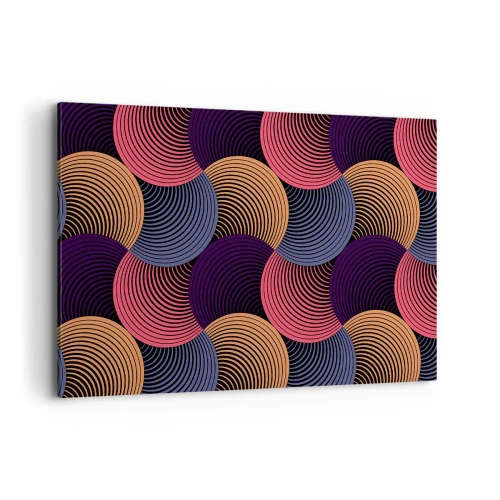 Canvastavla - Bild på duk - I en cirkulär rytm - 120x80 cm