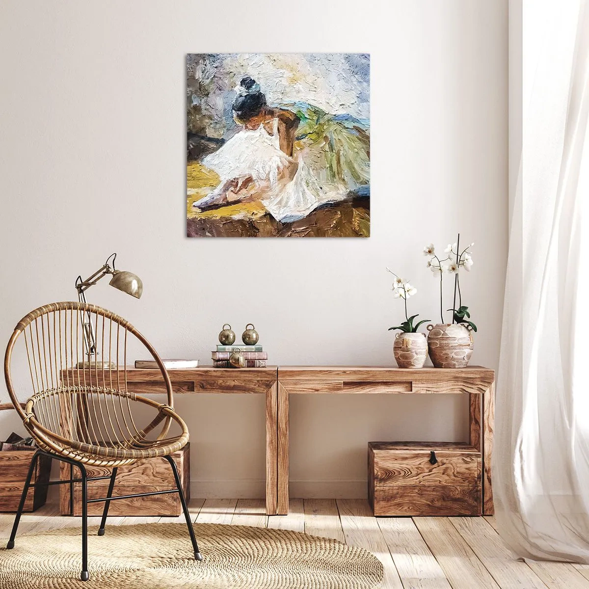 Canvastavla - Bild på duk - Från Degas tavla - 30x30 cm