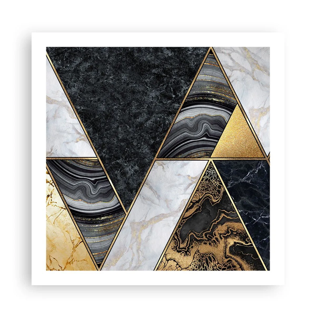 Affisch - Sten vid sten - 60x60 cm