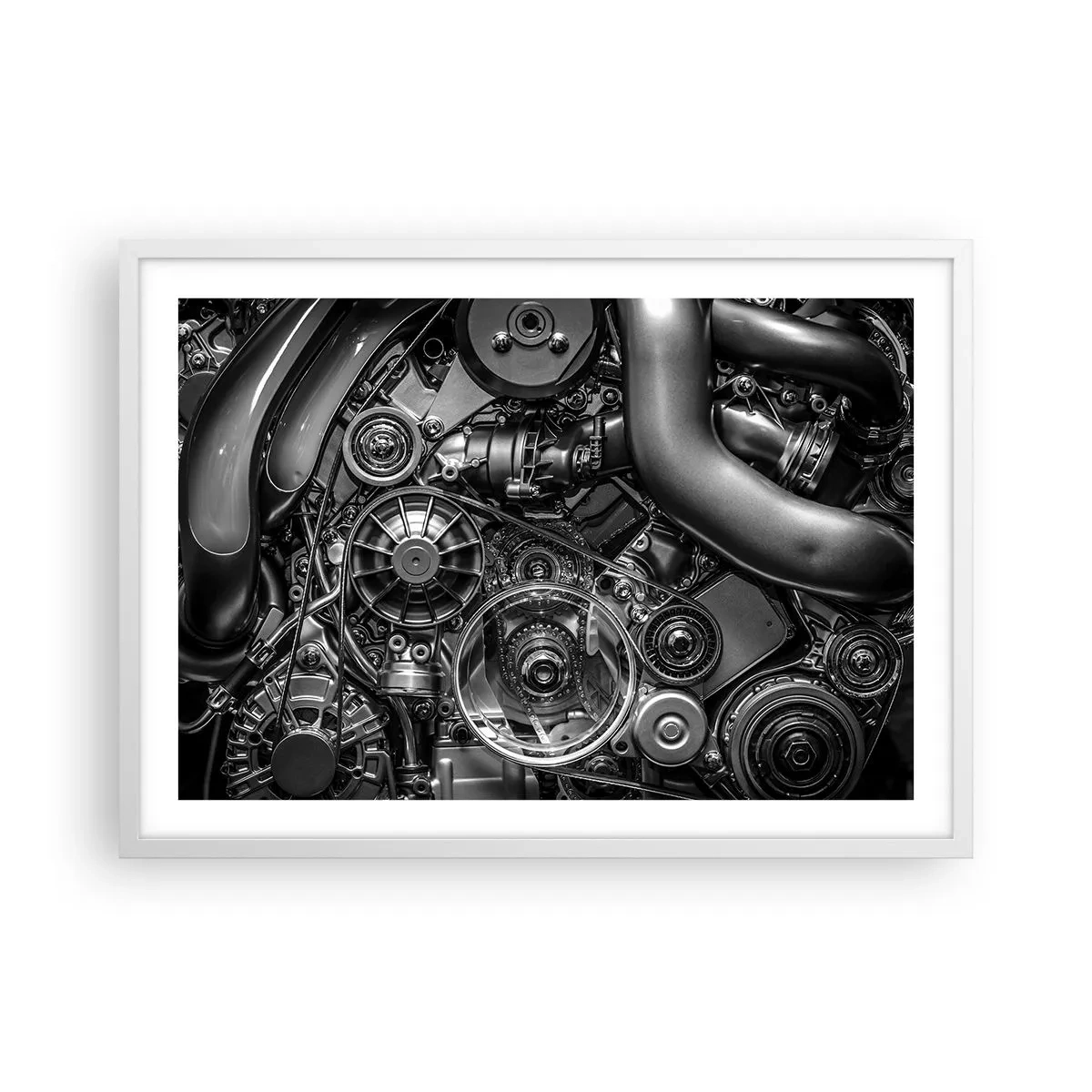 Affisch i vit ram - Mekanikens poesi - 70x50 cm