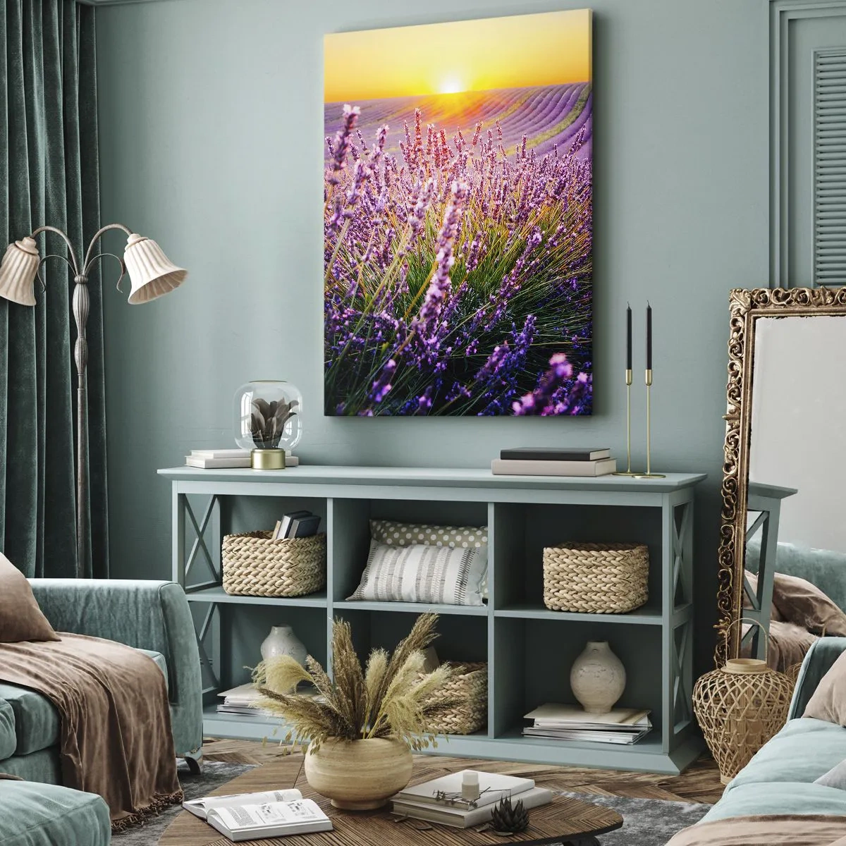 Canvastavla - Bild på duk - Doftande åkermark - 50x70 cm