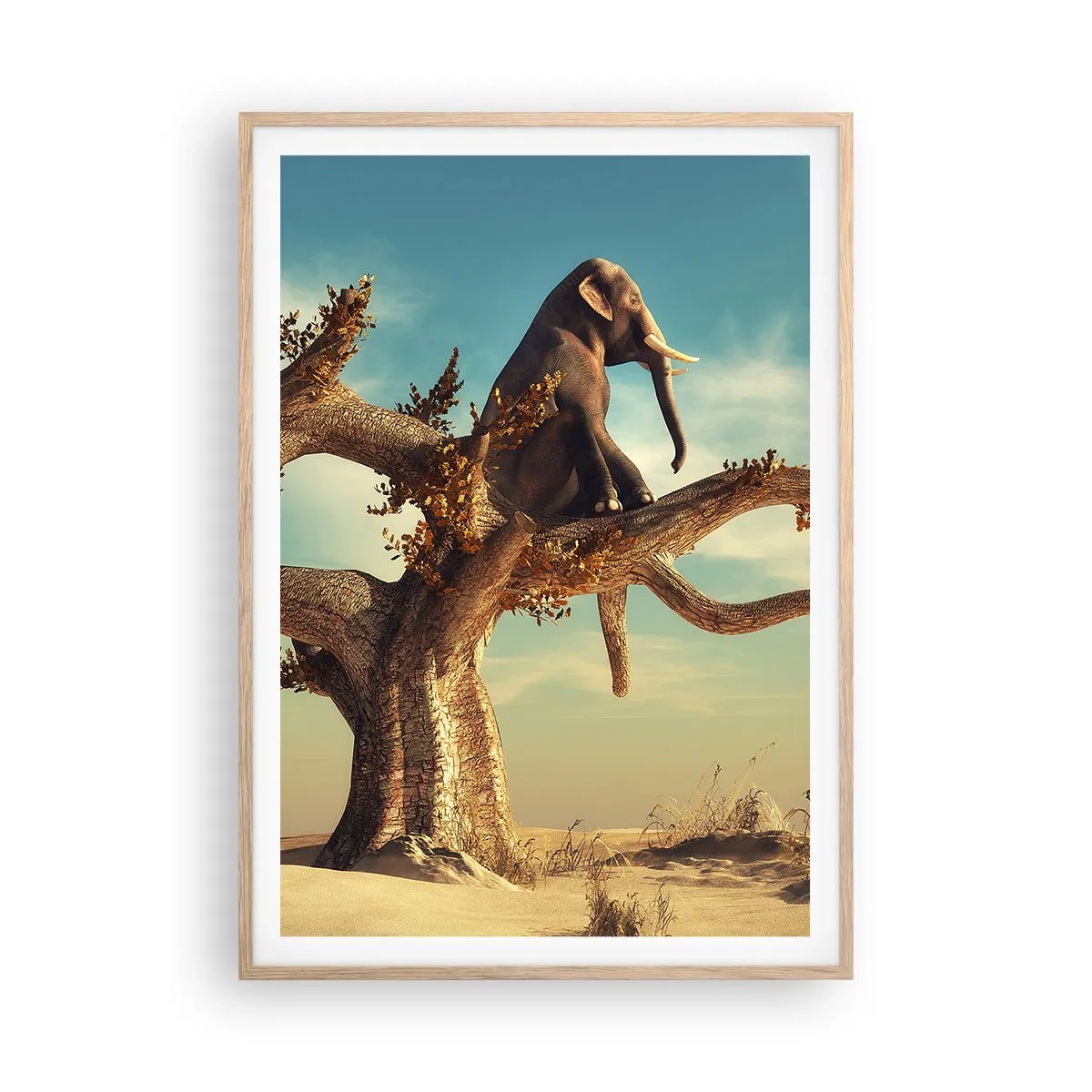 Affisch i ram av ljusek - Ny synvinkel - 70x100 cm