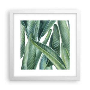 Affisch i vit ram - Grönskan i sig själv - 30x30 cm