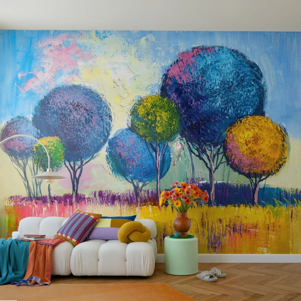 Fototapet Standard Eco - Kula - den perfekta formen - Abstraktion, Landskap, Grafik - 400x280 cm