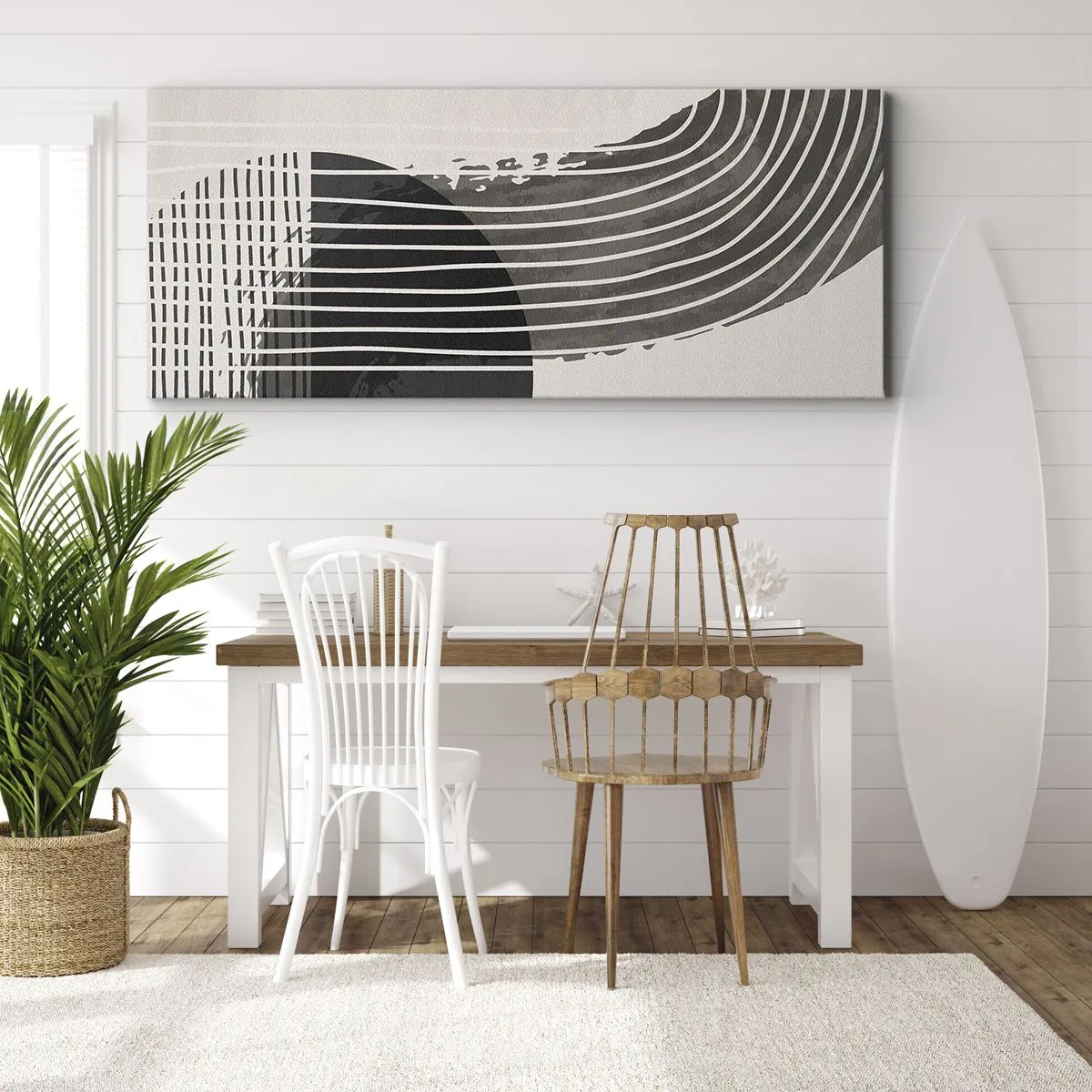 Canvastavla - Bild på duk - Dit och tillbaka - 100x40 cm
