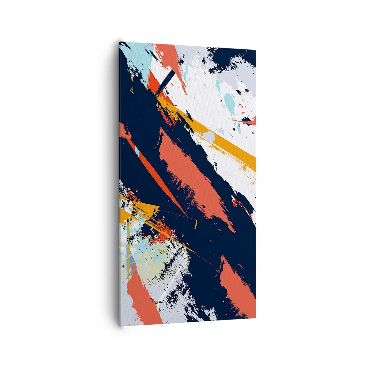 Canvastavla - Bild på duk - Dynamisk komposition - 65x120 cm