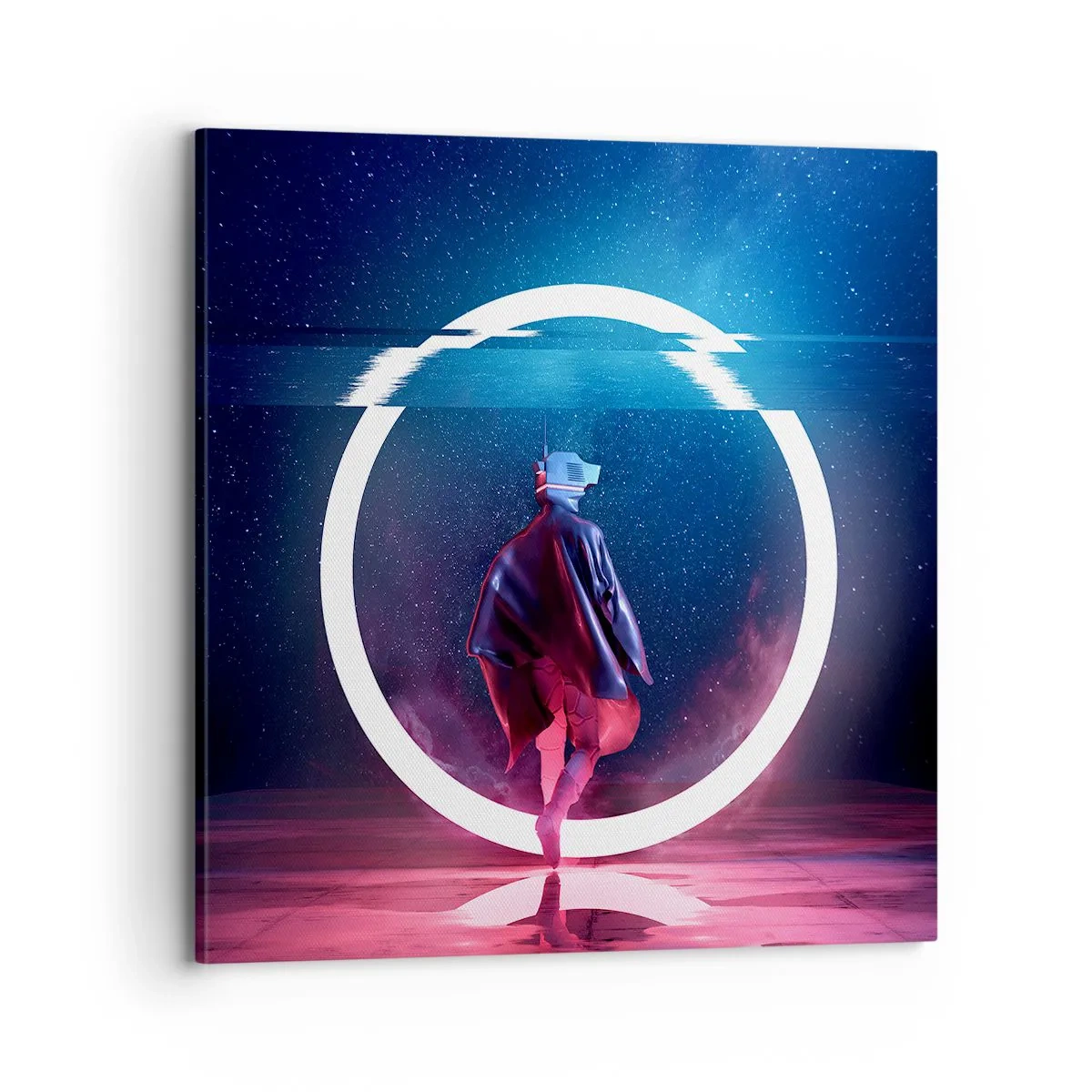 Canvastavla - Bild på duk - Mellan världar - 70x70 cm