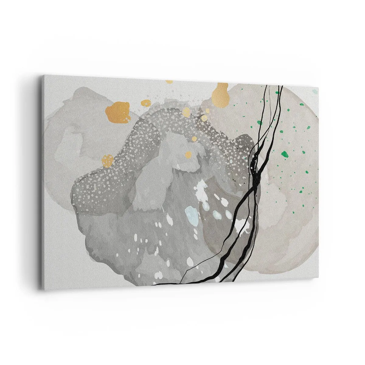 Canvastavla - Bild på duk - Organisk komposition - 120x80 cm