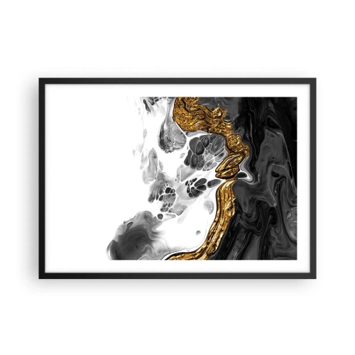 Affisch i svart ram - Organisk komposition - 70x50 cm