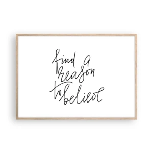 Affisch i ram av ljusek - Det är möjligt - 100x70 cm