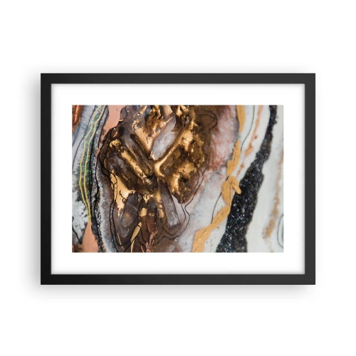 Affisch i svart ram - Jordens element - 40x30 cm