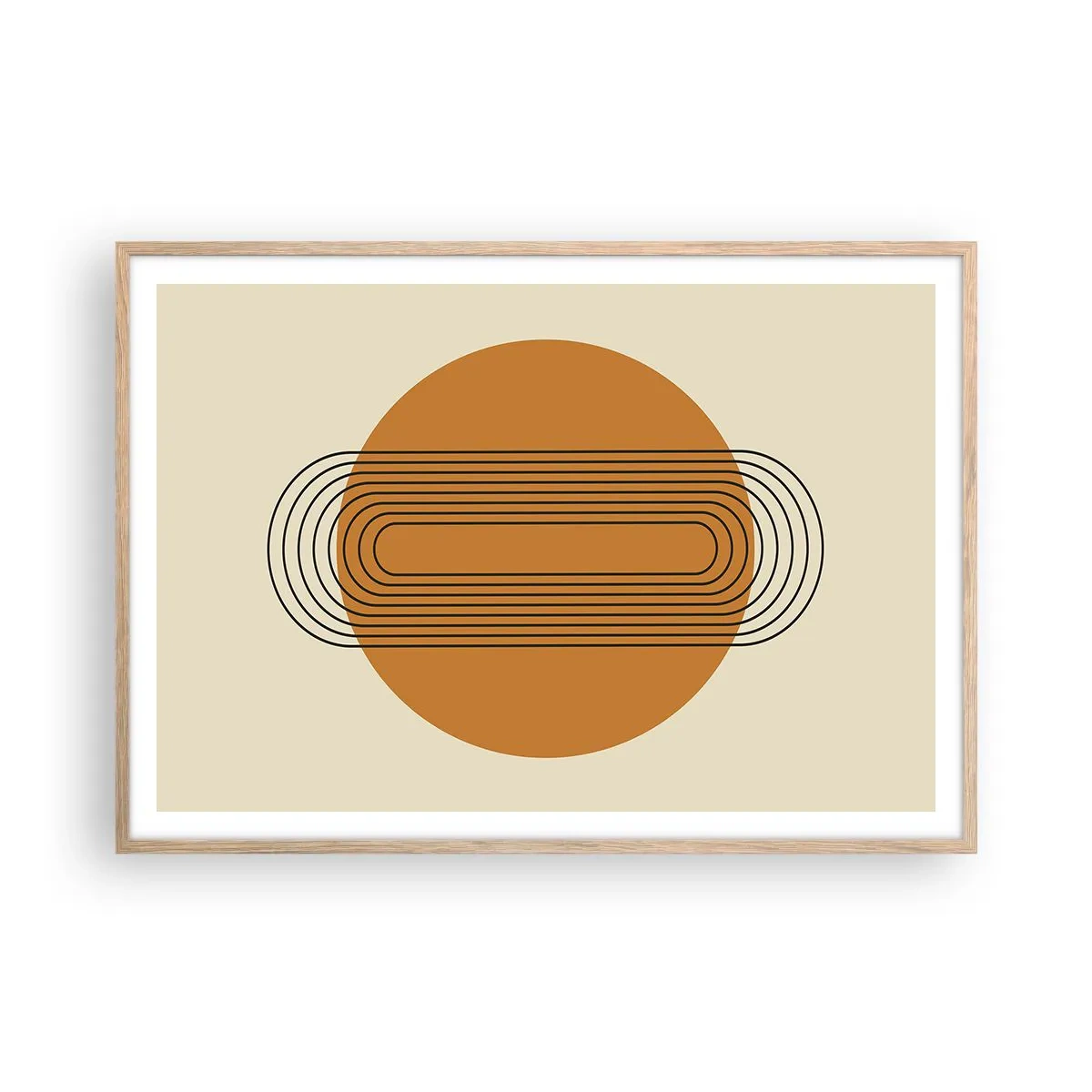 Affisch i ram av ljusek - Perfekt plan - 100x70 cm