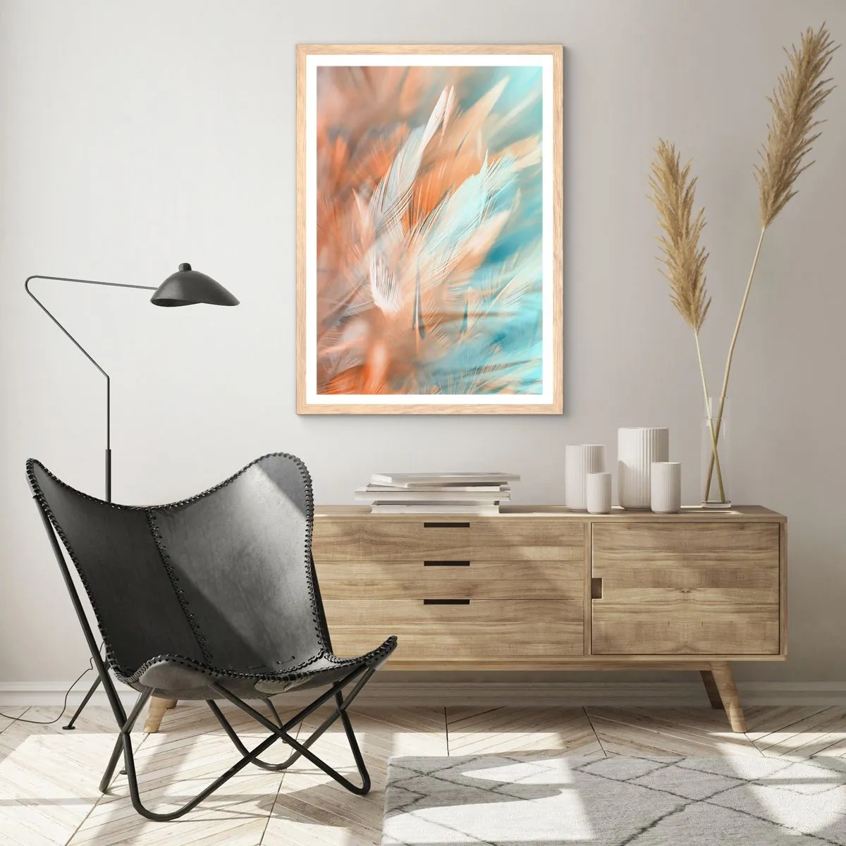 Affisch i ram av ljusek - I mildhetens land - 50x70 cm