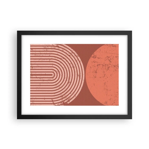 Affisch i svart ram - Nära relation - 40x30 cm