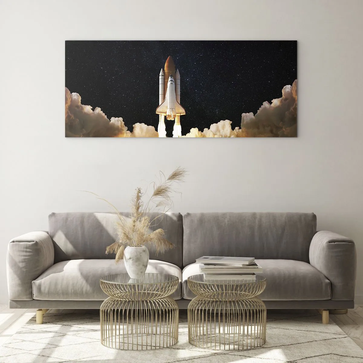 Glastavla - Bild på glas - Ad astra! - 140x50 cm