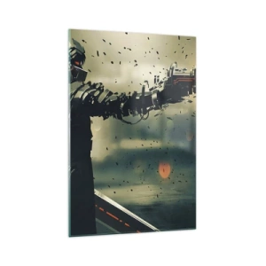 Glastavla - Bild på glas - Dödlig vapen - din egen Terminator - 70x100 cm