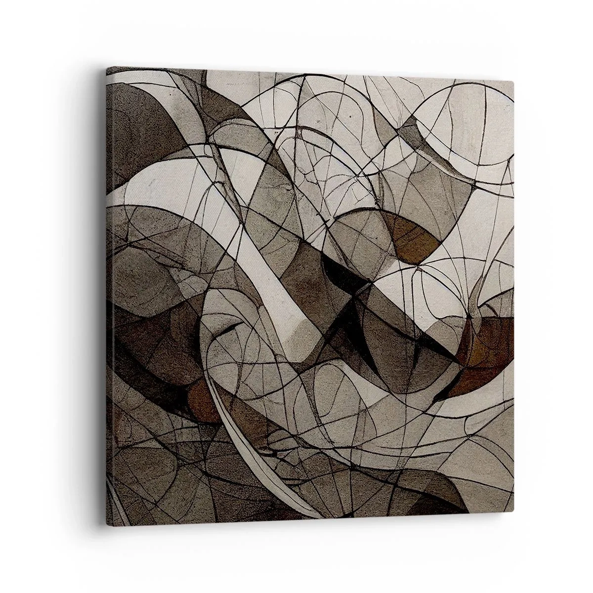 Canvastavla - Bild på duk - Cirkulation av jordens färger - 40x40 cm