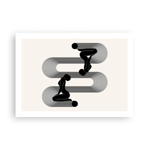 Affisch - Sensuell symmetri - 70x50 cm