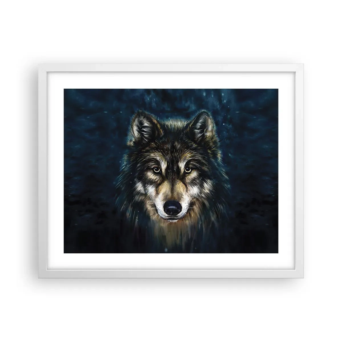 Affisch i vit ram - Alfa? Och omega - 50x40 cm